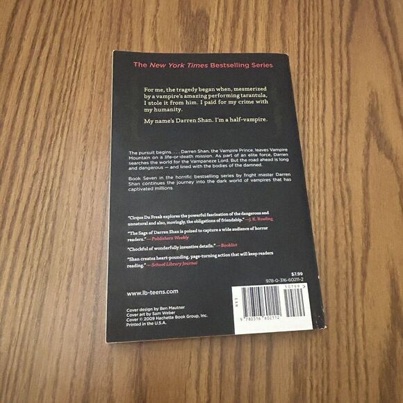 Cirque Du Freak Series Paperbooks by Darren Shan #4 5 7 8 and 11 - Lot Of 5 - Picture 7 of 16